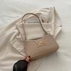 Solid Color Bowknot Shoulder Bag Elegant Compact Square Bag Suitable For Women Handbags Zipper Closure Fashion Underarm Bag