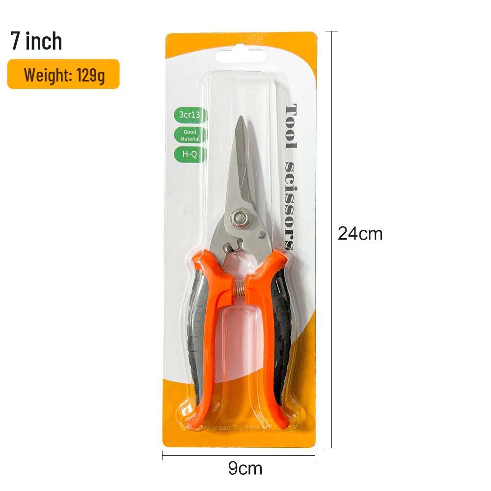 Multi-Functional Stainless Steel Electrician Shears for Cutting Wire, Iron, and Aluminum.