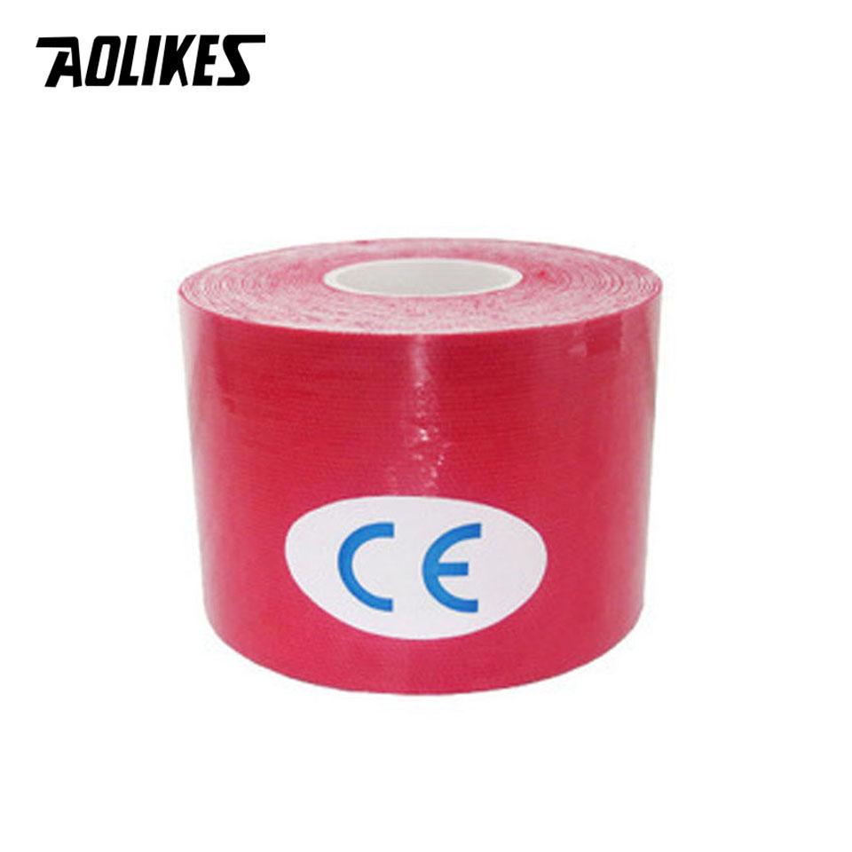 Aolikes 2 Size Kinesiology Tape Breathable Waterproof Sports Tape for Knee Muscle Pain Relief Athletic Recovery