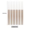 6Pairs 304 Stainless Steel Round Chopsticks Chinese Stylish Light Weight Chopsticks Metal Chopsticks for Sushi Food Sticks Kitchen Tool