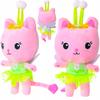 Plush Pet Cat House Gabi 31cm Soft Stuffed Animal Toy for Kids Age 3+ Bedroom Decor Safe Gift Multicolor