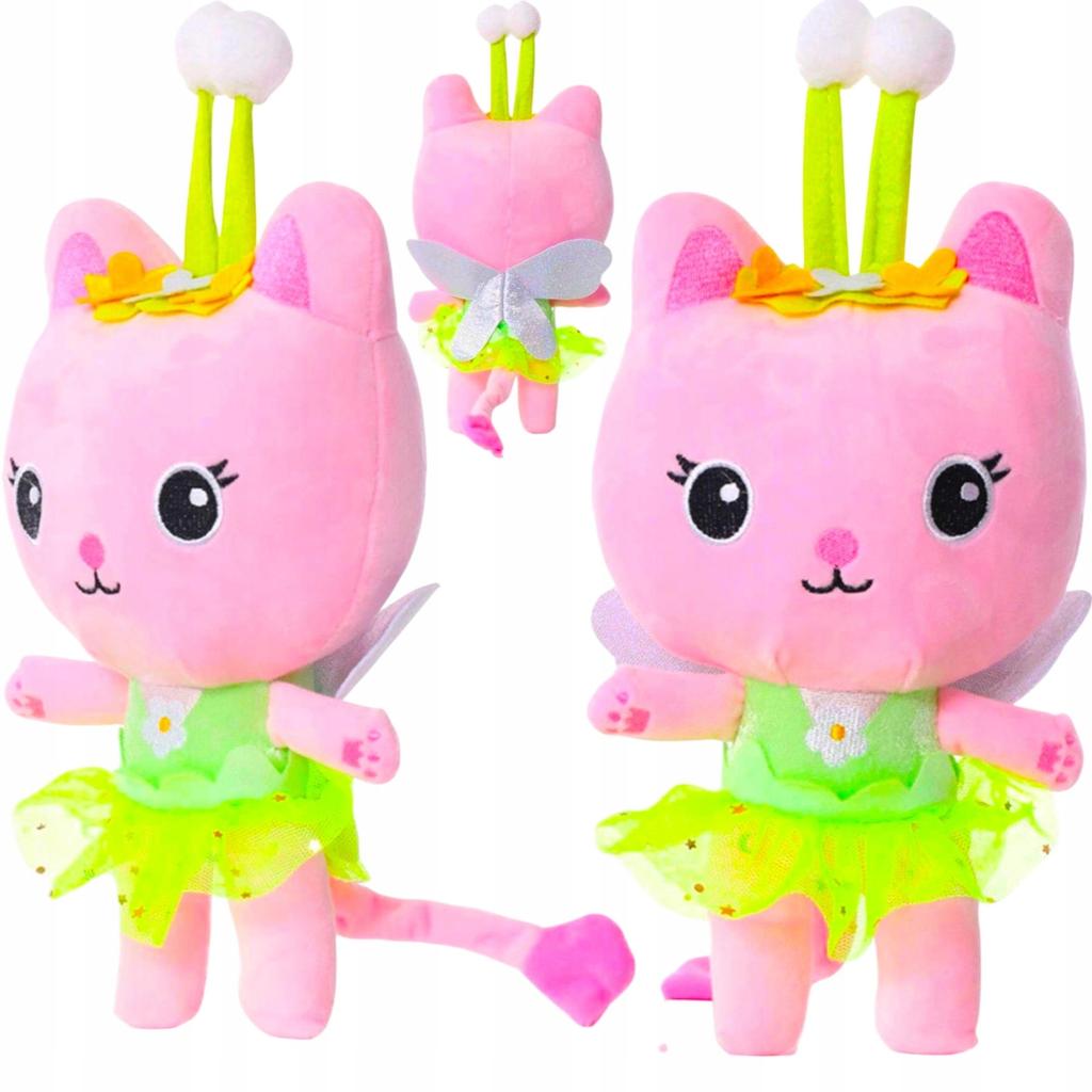 Plush Pet Cat House Gabi 31cm Soft Stuffed Animal Toy for Kids Age 3+ Bedroom Decor Safe Gift Multicolor