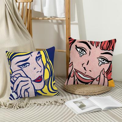 Artist R-Roy L-Lichtenstein Pillow Case Home Decoration Cushion Cover Suitable For Bedroom Car Office Sofa