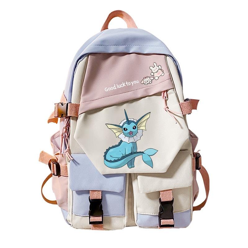 Pokemon Elf Peripheral Printed Casual Backpack Elementary and Secondary School Students Large Capacity Backpack