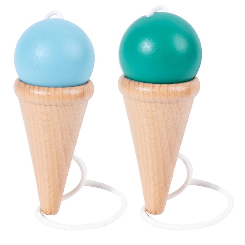 Fun Ball and Cup Toy Set for Kids Outdoor Throw and Catch Ball Game Balance Hand-Eye Coordination Motor Skill Training Beech Toy