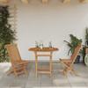 Garden Dining Set 3 Pcs Brown Solid Acacia Wood