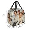 Maneskin Band Rock Musical Insulated Lunch Bag for Women Office Cooler Thermal Food Box Tote Portable Lunch Boxes Container