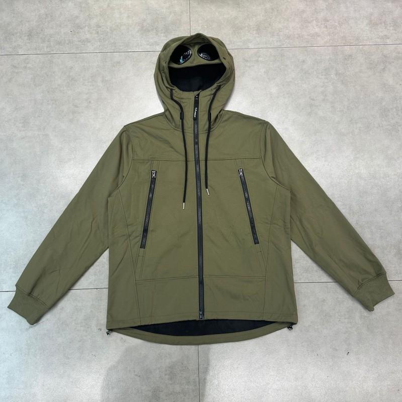 Mens Windproof Hooded Zip-Up Jacket Loose