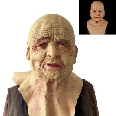 Age Wrinkled Granny Latex Mask, Party Mask