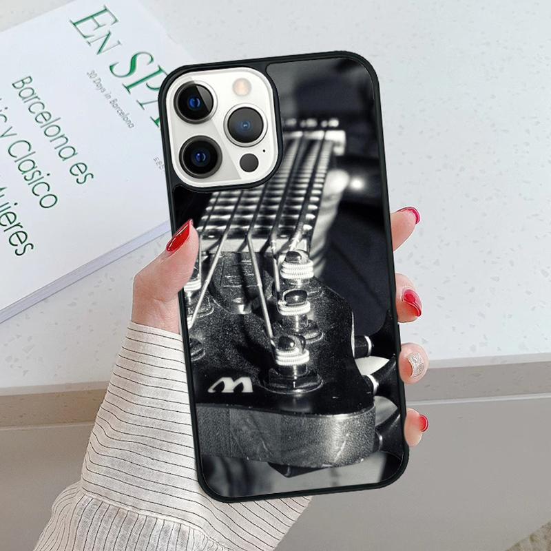 Guitar Bass Rock Strings Phone Case cover For iPhone 17 Air 15 16 16e 14 13 Pro Max Coque 12 11 Pro Max For Apple PLUS fundas