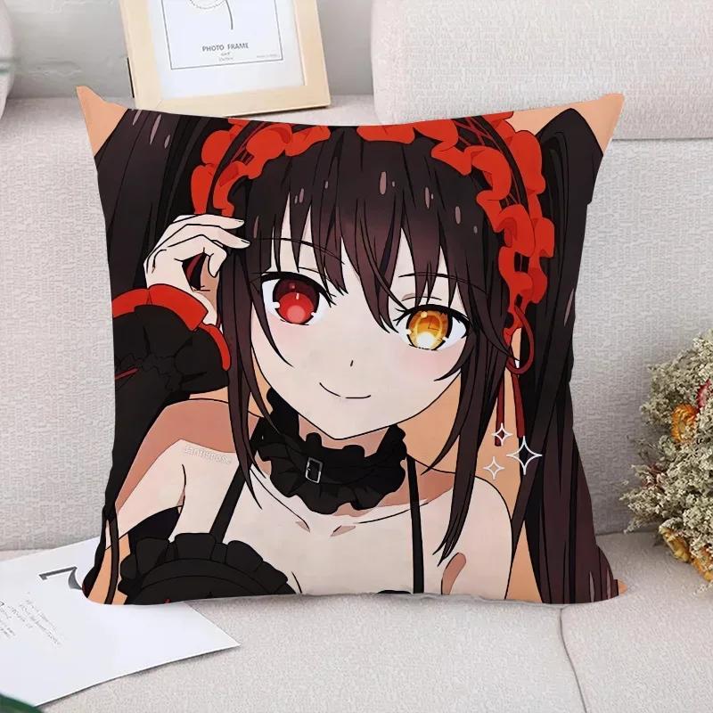 Cushion Cover Tokisaki Kurumi Decorative Pillowcase Decor Pillowcases for Pillows X Pilow Cases Sofa Cushions