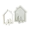 Birds House Hanging Silicone Mould Hanging Ornament Castings Molds Decorative Plasters Molds for Holiday Decorations