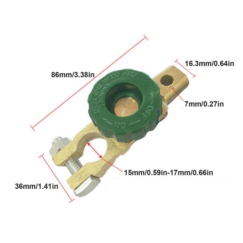Car Battery Switch Battery Isolator Quick Cut-off Switch Disconnect Protector Battery Terminal Link Switch For Car Accessories