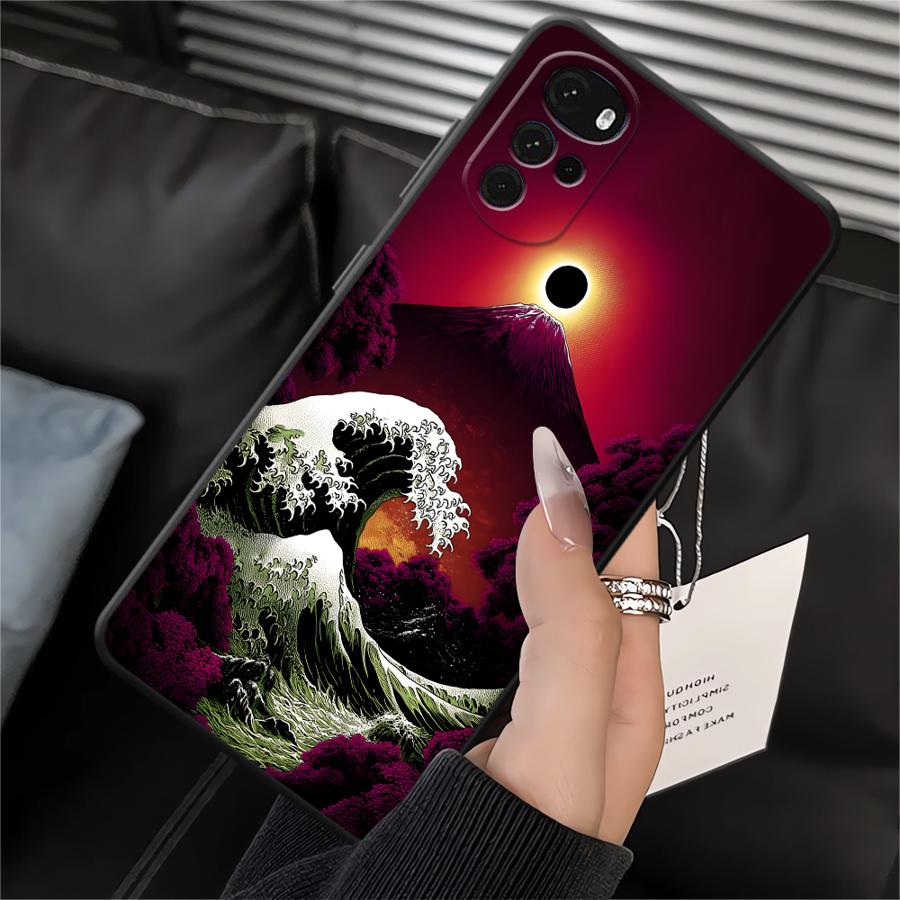 Sonnenuntergang Landschaft Handyhülle für Motorola Moto G22 Edge40 G32 G60s G52 Edge 20 Pro 30 Lite G53 G30 G71 G51 G73 G50