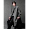 GXG Men's Classic Alpaca Wool Silk Stand Collar Long Coat