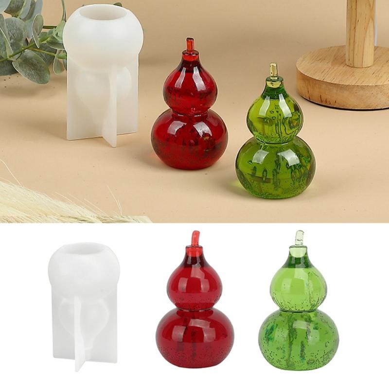 Flexible Silicone Gourd Accessory Mold For Handmade Candle Resin Art Home Decoration And Creative DIY Projects