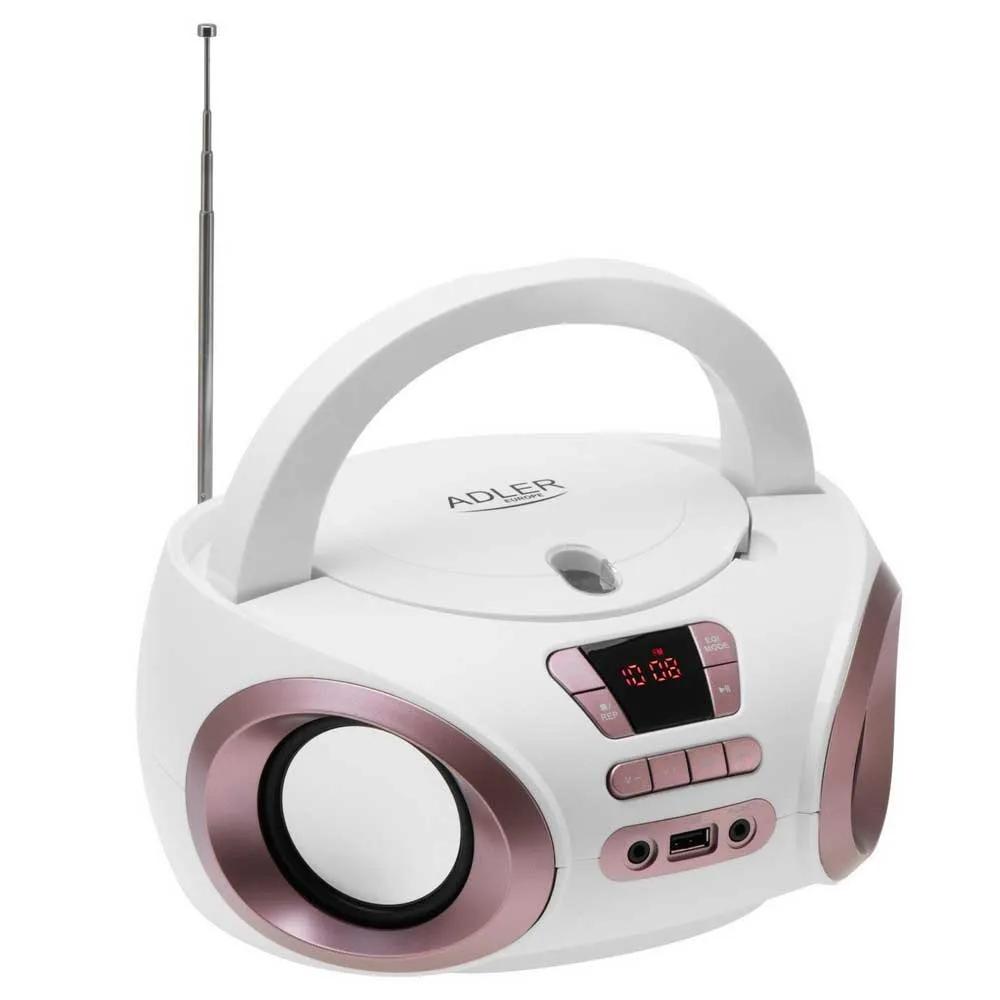 Adler-Europe AD 1181 Boombox FM radio USB White/Copper