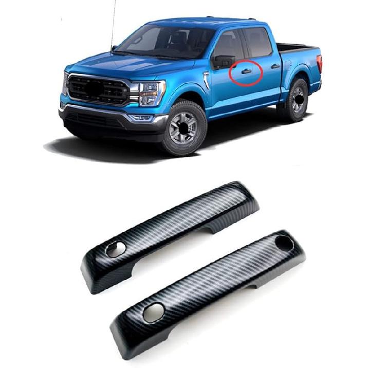 

Накладка на зеркало заднего вида Автомобильная защита зеркала заднего вида Дверное зеркало бокового вида Наружные декоративные аксессуары для Ford F150 F-150 2021 2022 2023 2024 Front Side Door Handles C