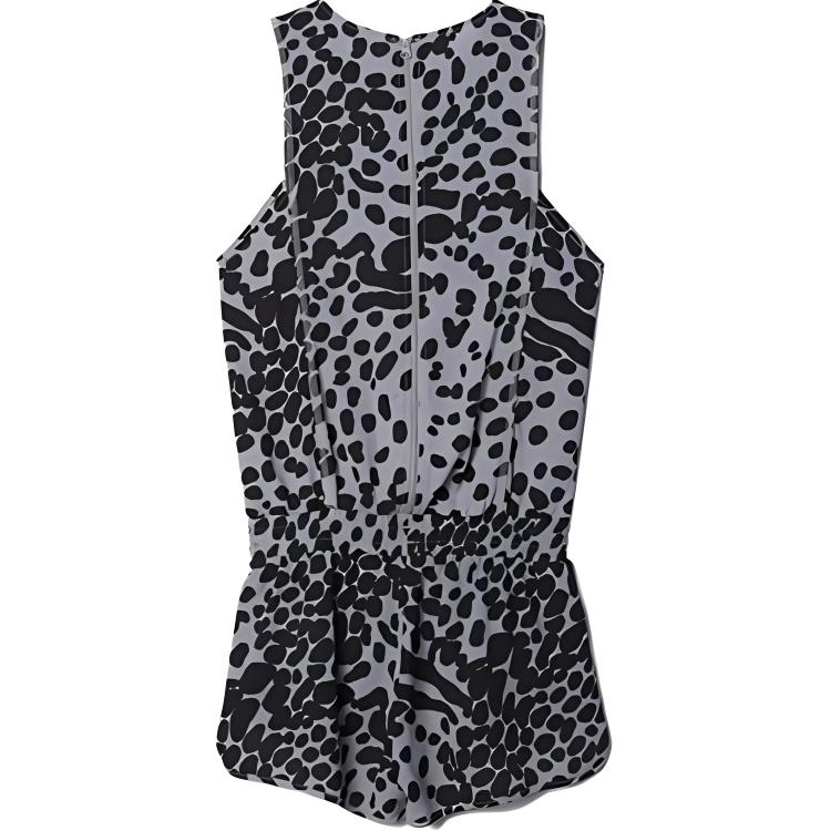 Adidas Originals Drei Streifen Muster Allover-Print Logo Gestickt Ärmelloser Jumpsuit Damen Jumpsuit Mittelgrau S19992