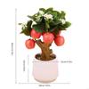 J0MC Artificial Simulation Fruit Branch Faux Miniature Fruit Stem Realistic Tree Branch Model for Office Desk Decors