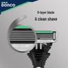 Dorco 6-Blade Manual Razor - Portable Travel Pack