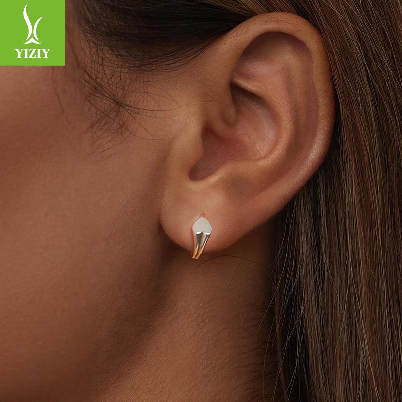 Metal Love Ear Buckle Women, Simple And Romantic S925 Sterling Silver Versatile Earrings Earrings