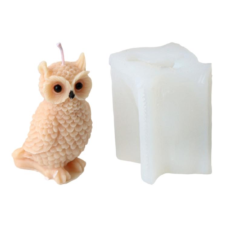 

Animal Silicone Molds Standing Owl Mould Parrot Candle Molds Ornament Molds Castings Molds Craft Supplies