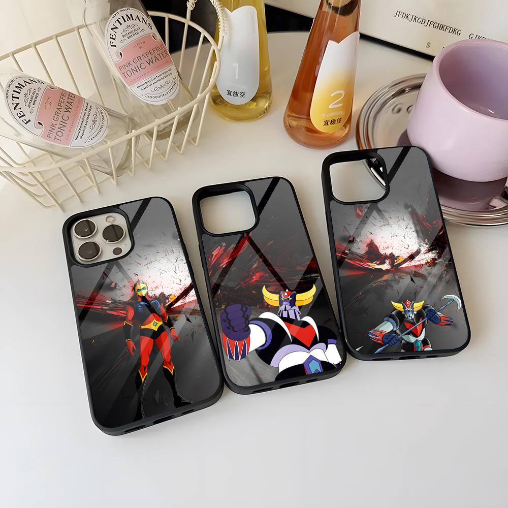 UFO ROBO GRENDIZER GOLDORAK Phone Case For Iphone 15 Pro Max 14 12 11 13 Mini 16 8 7 Plus X Xs XR PC+TPU Back Cover