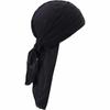GOSFANG Durag Pirate Style Bandana Cap Cotton-like Turban Free Size BULL-GO-0226-R06-BK Black