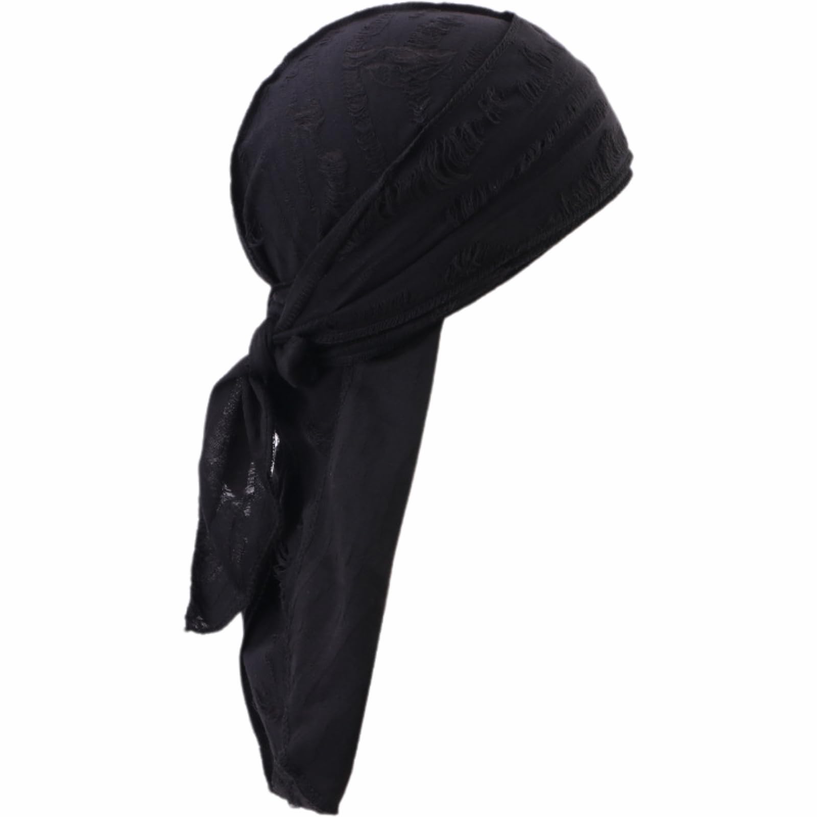 

GOSFANG Durag Pirate Style Bandana Cap Cotton-like Turban Free Size BULL-GO-0226-R06-BK black чёрный