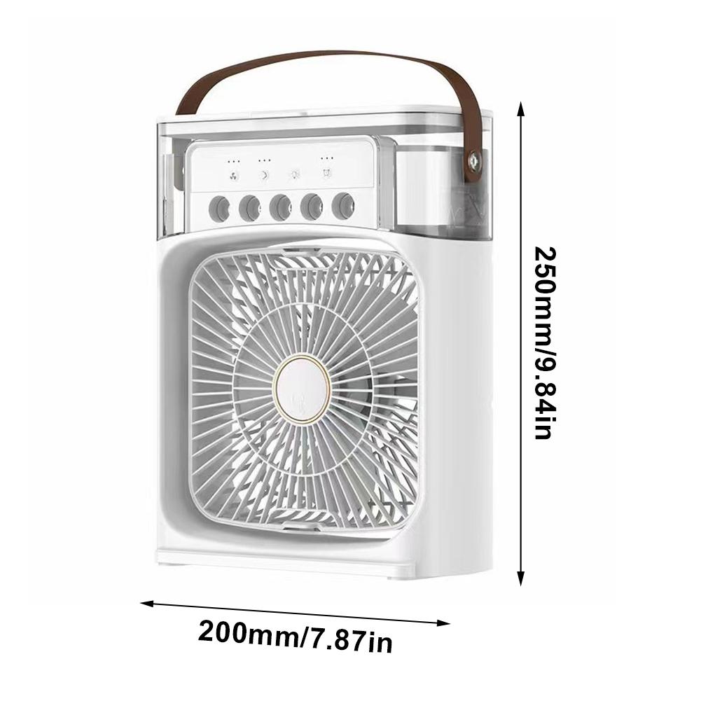 3 In 1 Fan AIr Conditioner Household Small Air Cooler LED Night Light Portable Humidifier Air Adjustment Fan Office Home Fan New