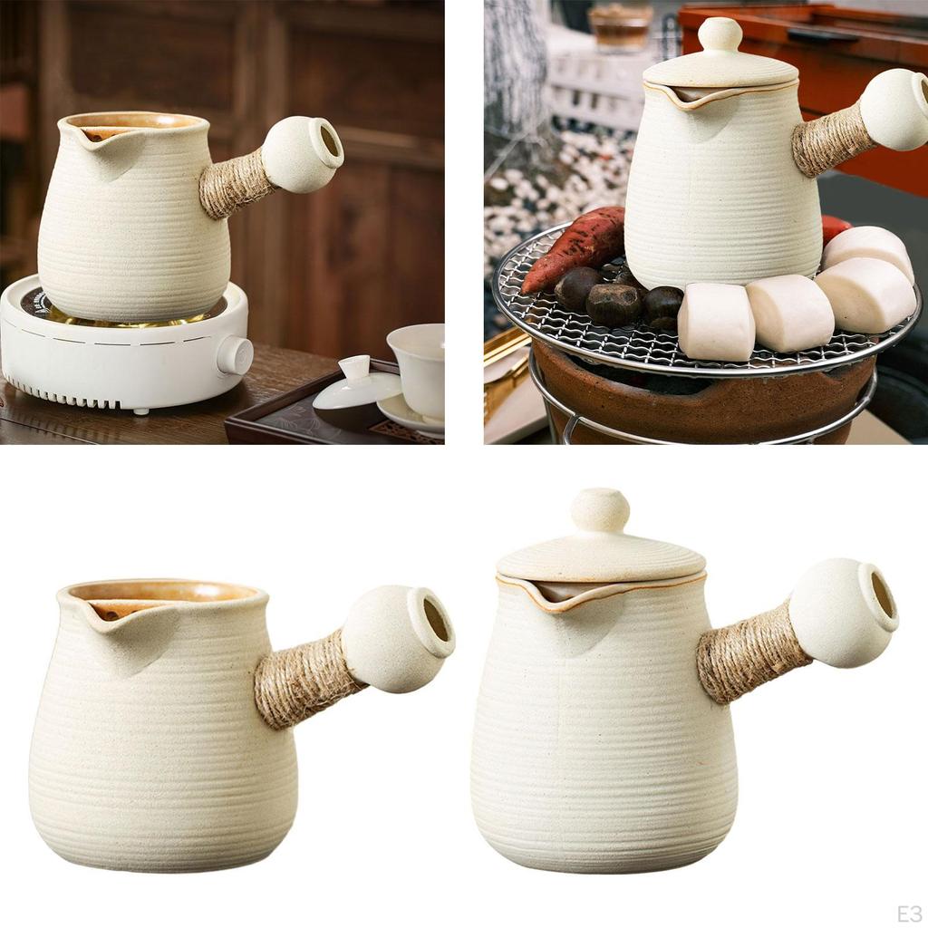Ceramic Kettle for Water with Infuser And Side Handle Loose Tea