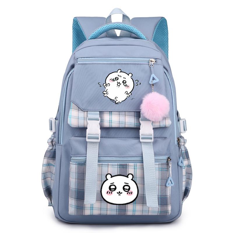 Jiikawa Wow School Bag New Chiikawa Girls Backpack for Primary and Secondary School Students Cute College Style Backpack
