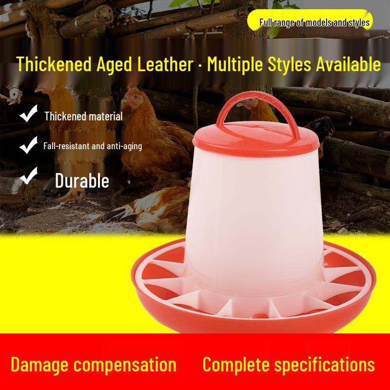 Automatic Chicken Feeder & Drinker Set: Feed Bucket & Trough for Chicks