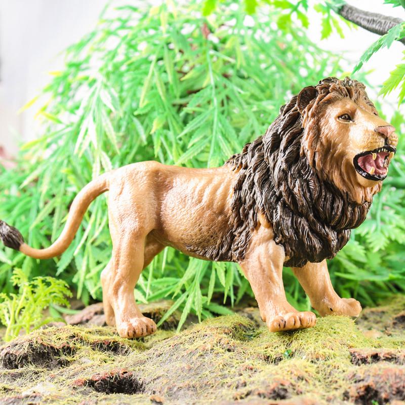 Oenux Original African Wild Animals Simulation Savage Bengal Tiger Siberian Tiger White Tiger Lion PVC Model Educational Toys