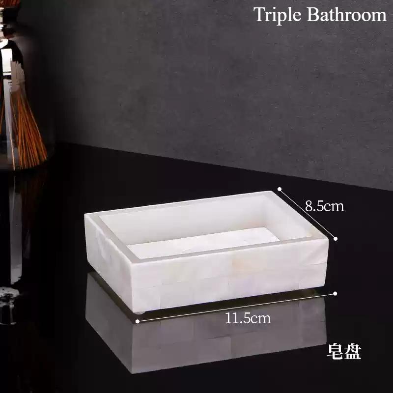 

1pc Resin+Shell Bathroom Toiletries Bathroom Accessories Rinsing Cup Storage Tray Handwashing Table Ornament Hotel Supplies