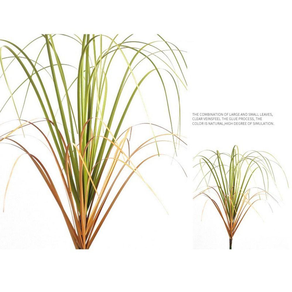 Lifelike Plastic Artificial Plant Flexible Natural Simulated Cattail 50cm Length Artificial Onion Grass Office Decor