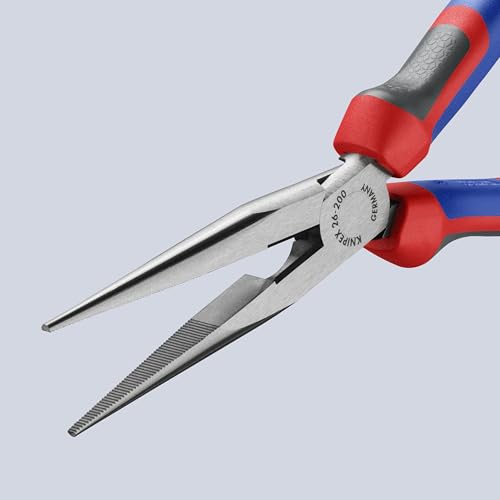 KNIPEX Long Nose Pliers, 200mm, 2612200