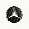 MEA4   Car Interior Carbon Fiber Steering Wheel Emblem Trim Cover Accessories For Mercedes-Benz GLC X253 X254 C-Class W205 W206 A-Class