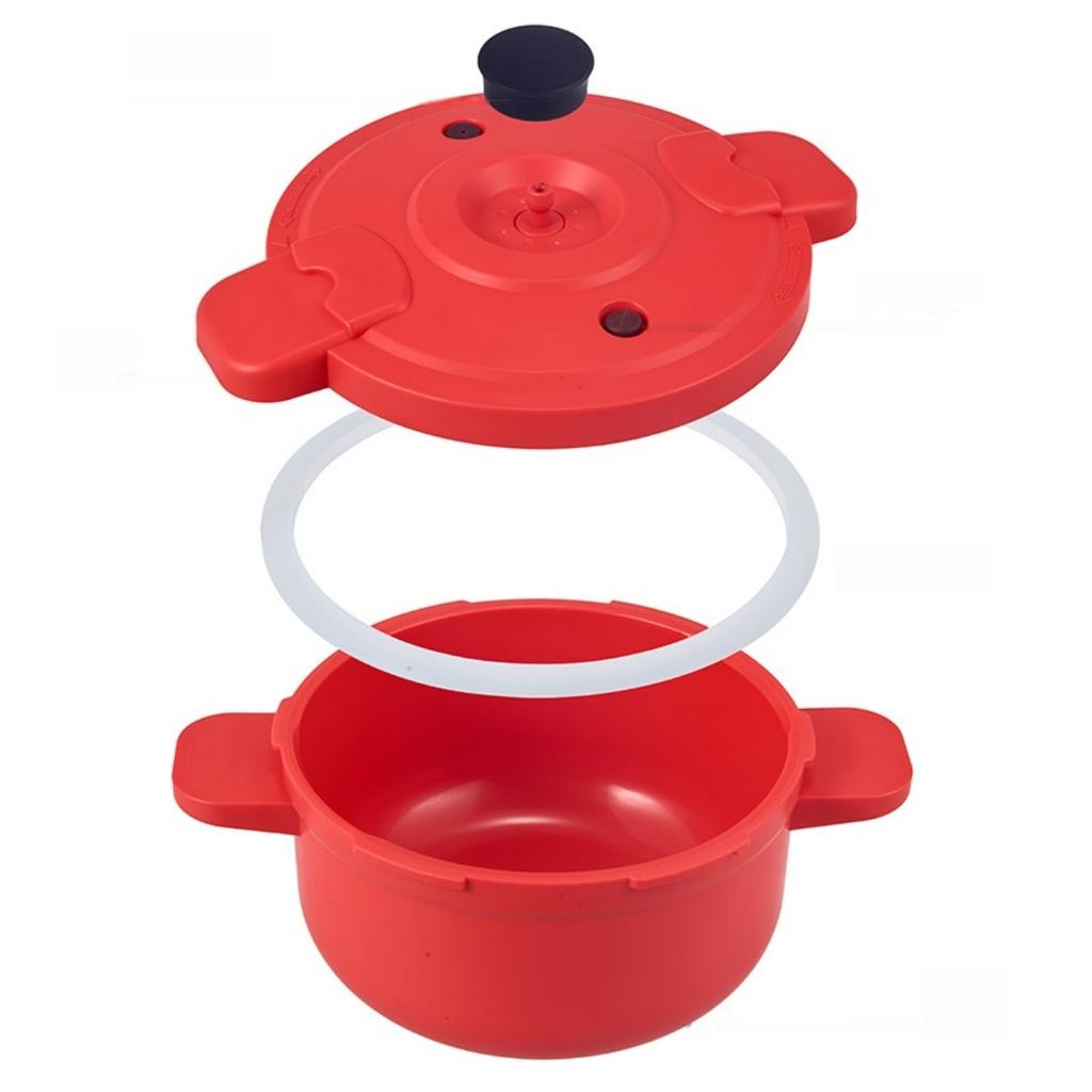 Mikrowellen-Schnellkochtopf, Multifunktionstopf für Reis, Gemüse, Nudeln, Dampfgaren, schnelles Kochen, platzsparendes Küchengerät