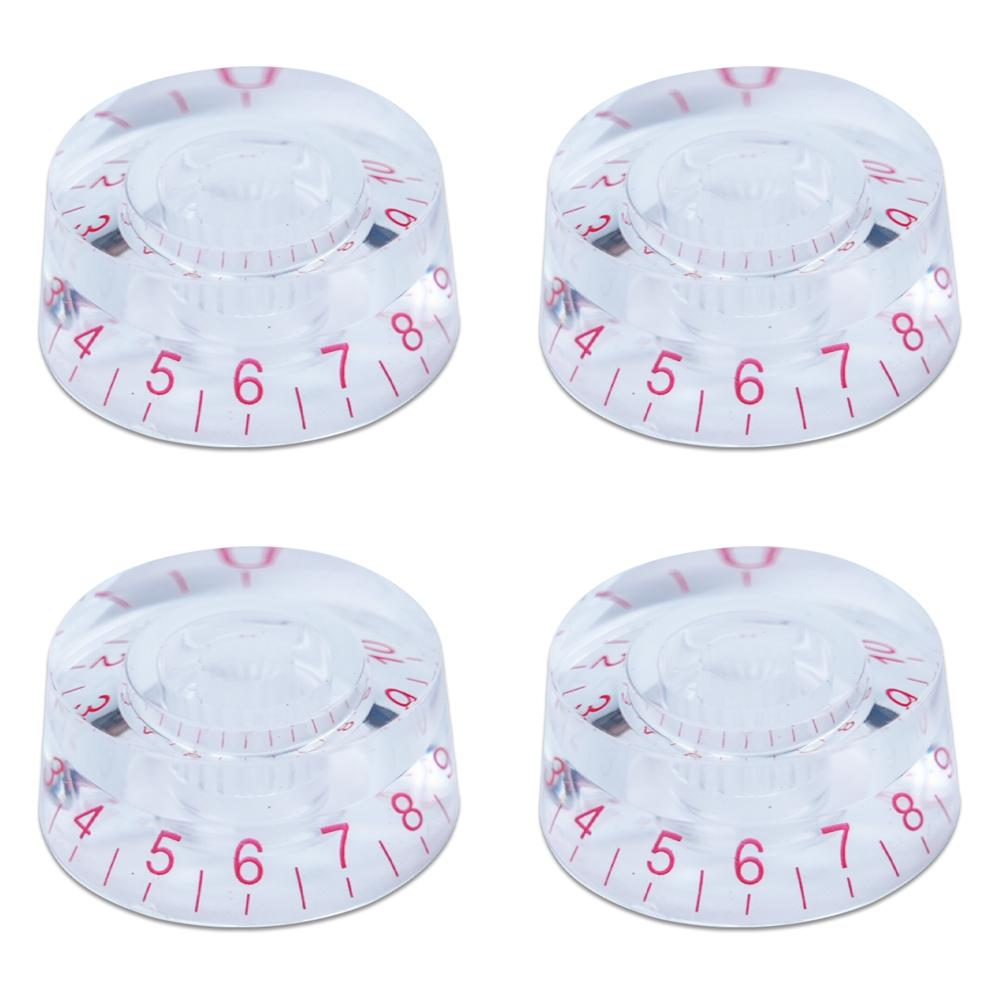 4pcs Guitar Volume Knobs Top Hat Knobs Speed Volume Tone Pedal Control Knobs for Electric Guitar Bass 29 Colors