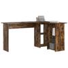 Desk Smoked Oak 142 x 102 x 73 cm Engineered Wood