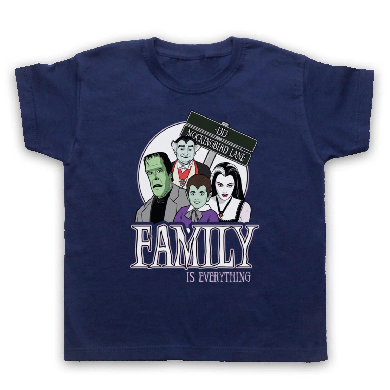 FAMILY IS EVERYTHING THE MUNSTERS UNOFFICIAL TV COMEDY KIDS CHILDS T-shirt 150