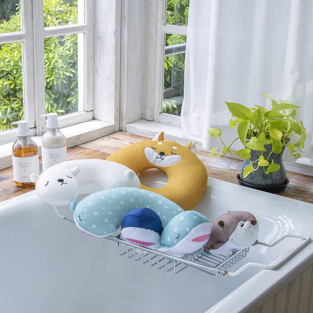 Livheart Bath Cushion, Relax Bath, Shark Zap (Total Length: Approx. 33cm), Bath Accessories, 97825-63