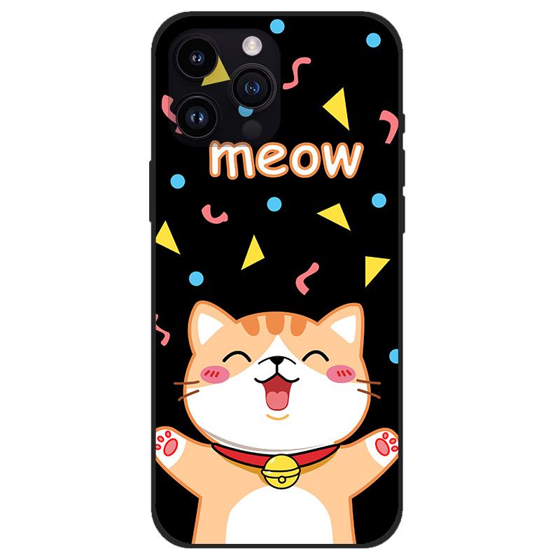 Cases For Apple iPhone15/15Pro/15Plus/15Max Unique Design Soft Silicone black Anti Drop Phone Cover For iPhone 15 Pro max