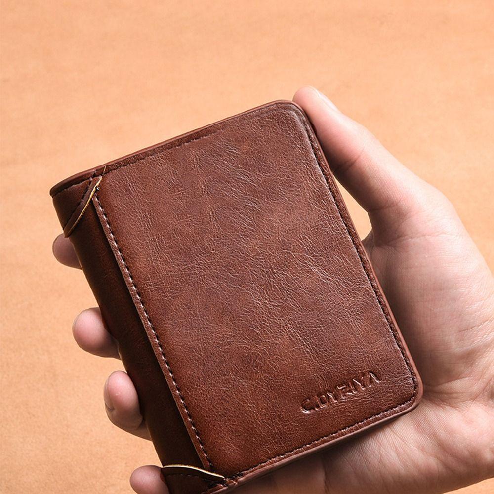

Purse Business Clutch Bag Card Brand ID Card Holder Creative Men PU Wallet Travel