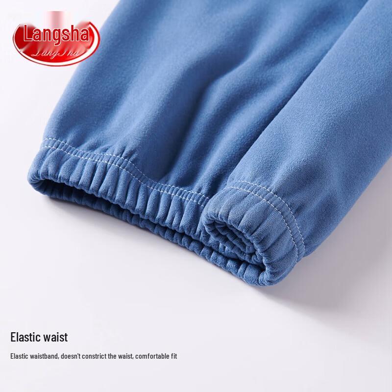 LangSha Kids' Thickened Plush Thermal Underwear Set