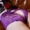 Japanese Lace Open Crotch Plus Size Women's Sexy Lingerie Temptation Triangle Panties