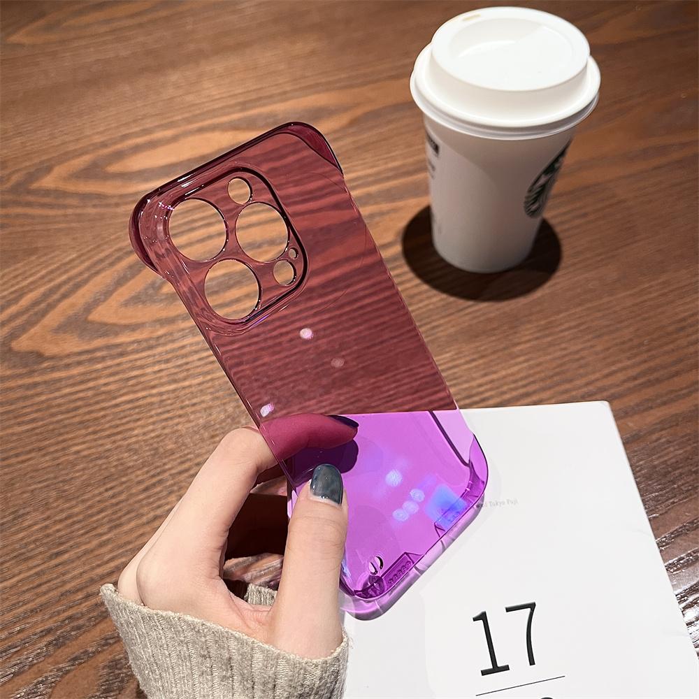 

Original Ultra Thin Crystal Transparent Frameless Case For For Iphone 15 14 12 11 13 Pro XS Max XR 8 7 Plus Shockproof Hard PC Cover For 7 Plus-8 Plus