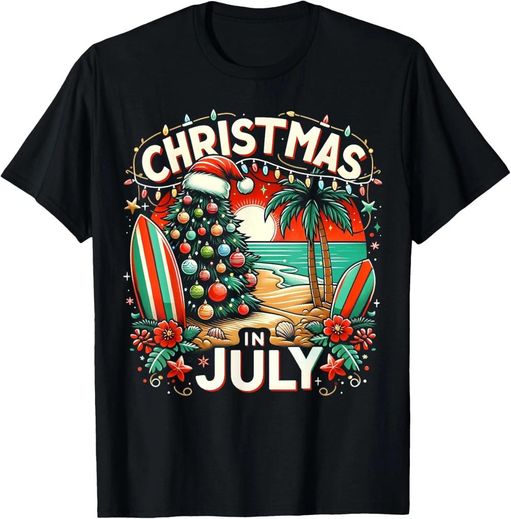 Beach Summer Vacation Design Funny Christmas Unisex T-Shirt